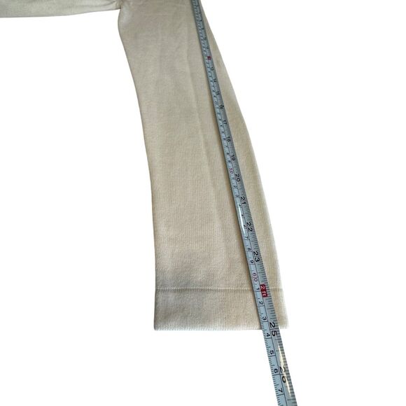 White House Black Market Womens Cream Cutout Sweater Size M - Picture 8 of 9